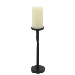 Candle Holders-Kirkland's Home Open Circle Taper Candle Holder, 13 In. Black