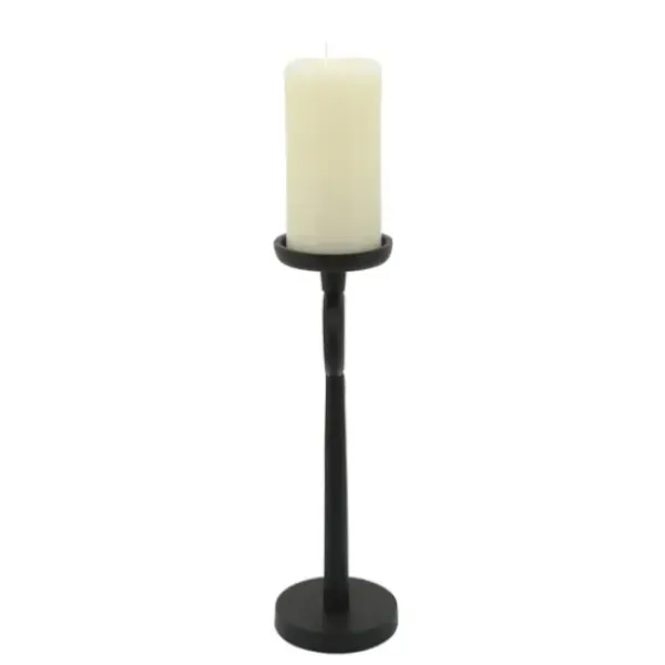 Candle Holders-Kirkland's Home Open Circle Taper Candle Holder, 13 In. Black