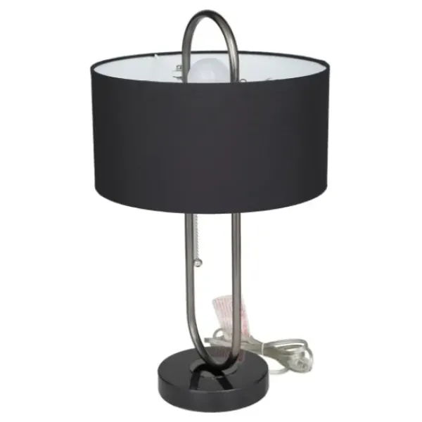 Table Lamps-Kirkland's Home Open Metal Loop Table Lamp Black