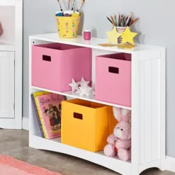 Bookshelves-Kirkland's Home 2-Open Shelf Bookcase White