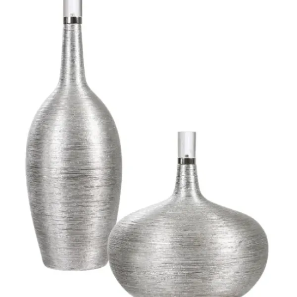 Vases-Kirkland's Home Orange And Brown Ceramic Vases, Set Of 2 Orange/Brown/Tan