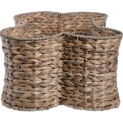 Baskets & Boxes-Kirkland's Home Orange And Teal Metal Bins, Set Of 2 Orange/Blue