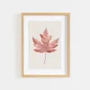Framed Art-Kirkland's Home Orange Maple Leaf Framed Art Print White/Orange