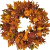 Wreaths-Kirkland's Home Orange Pumpkin Gourd And Berry Wreath Orange/Multi