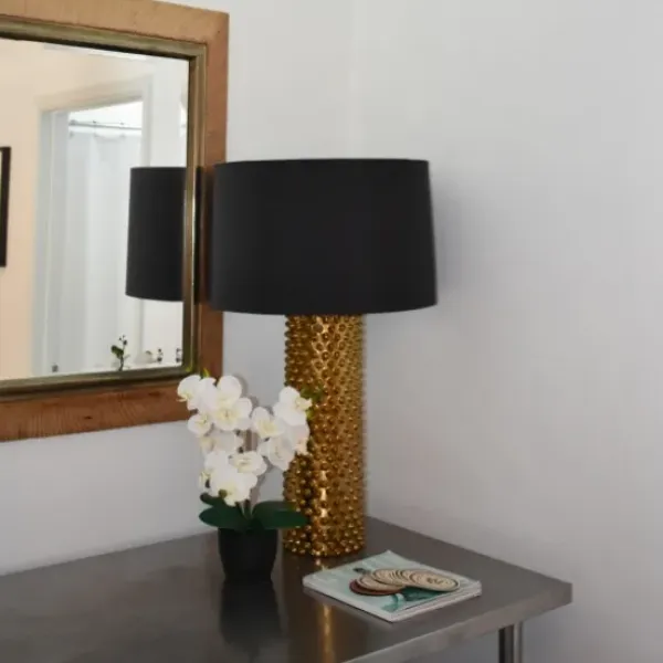 Arrangements & Greenery-Kirkland's Home Orchid Arrangement In Black Decorative Pot White/Black