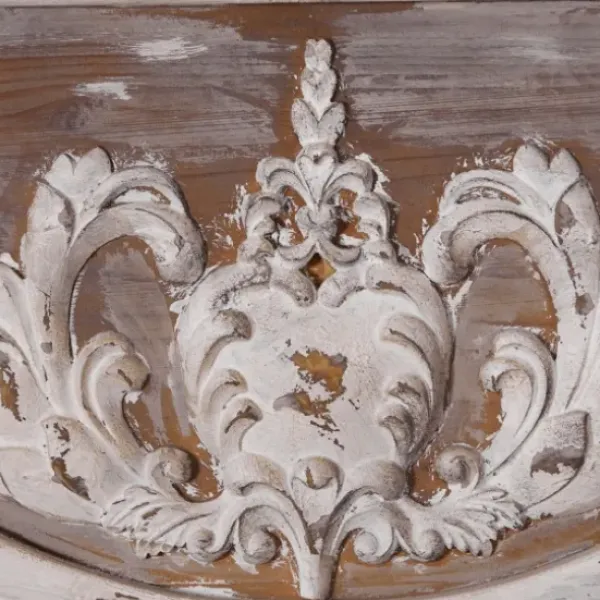 Decorative Mirrors-Kirkland's Home Ornate Antique White Wood Wall Mirror