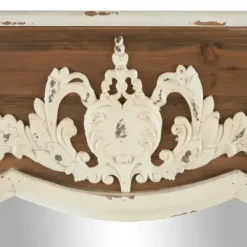 Decorative Mirrors-Kirkland's Home Ornate Antique White Wood Wall Mirror