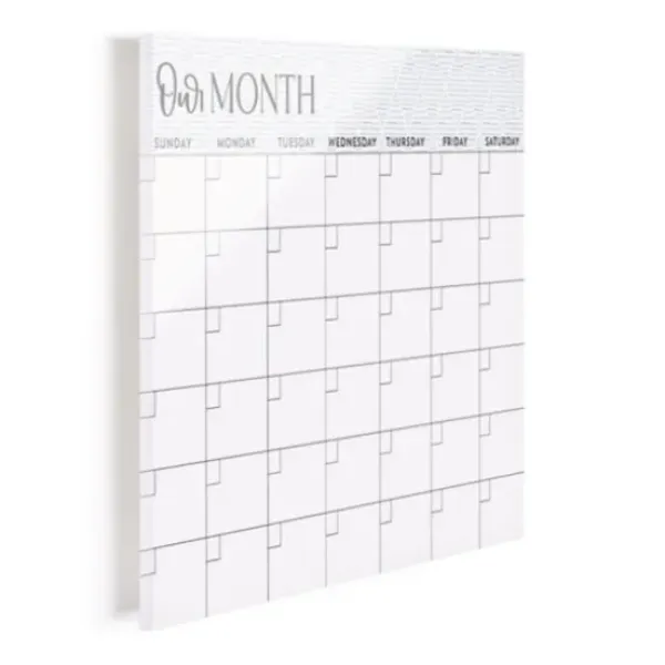 Wall Storage-Kirkland's Home Our Month Acrylic Dry Erase Board White