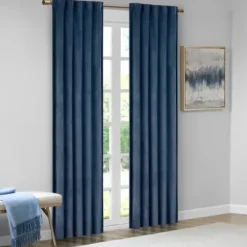 Curtains & Drapes-Kirkland's Home Out Curtain Panel Set, 84 In. Black