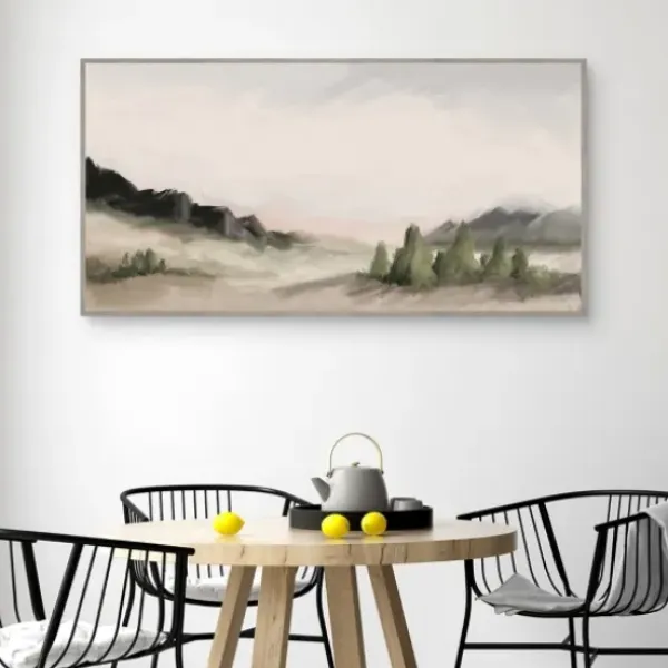Framed Art-Kirkland's Home Out West Landscape Framed Wall Art Gray/Black/Green