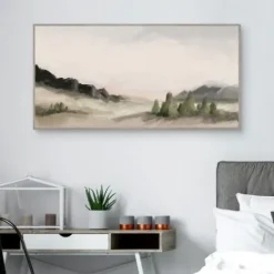 Framed Art-Kirkland's Home Out West Landscape Framed Wall Art Gray/Black/Green