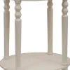 Accent & End Tables-Kirkland's Home Oval Antique Accent Table White