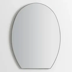 Decorative Mirrors-Kirkland's Home Oval Shape Raw Edge Arched Wall Mirror