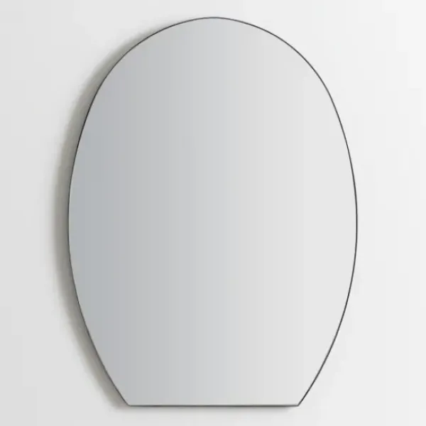 Decorative Mirrors-Kirkland's Home Oval Shape Raw Edge Arched Wall Mirror