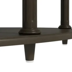 Coffee Tables-Kirkland's Home Oval Wood 2-Tier Coffee Table Brown