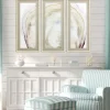 Framed Art-Kirkland's Home Oyster Shell 3-Pc. Framed Wall Art Set Tan/Gray/White