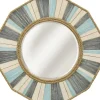 Decorative Mirrors-Kirkland's Home Painted Nautical Rope Wood Framed Wall Mirror