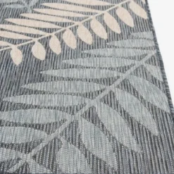 Outdoor Rugs-Kirkland's Home Palm Fronds Lava Indoor/Outdoor Area Rug, 5X7 Blue