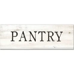 Wall Quotes & Signs-Kirkland's Home Pantry Script Canvas Art Print White