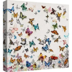 Canvas Art-Kirkland's Home Papillon Canvas Art Print Multi