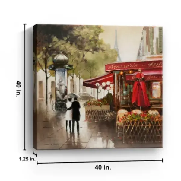 Canvas Art-Kirkland's Home Paris In The Rain Giclee Canvas Art Print Multi