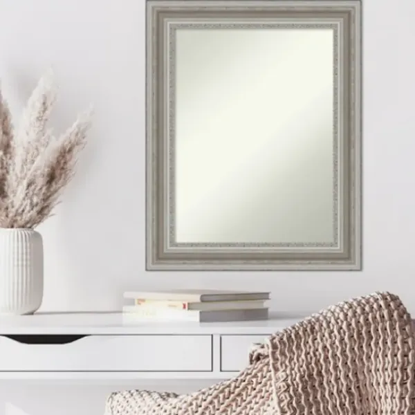 Decorative Mirrors-Kirkland's Home Parlor Silver Framed Wall Mirror