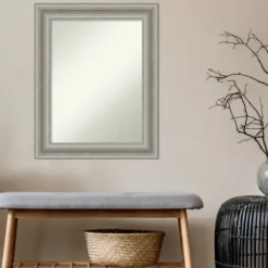 Decorative Mirrors-Kirkland's Home Parlor Silver Framed Wall Mirror