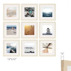 Gallery Wall Frames-Kirkland's Home 9-Pc. Gallery Wall Picture Frame Set, 8X8 Ivory