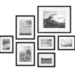 Gallery Wall Frames-Kirkland's Home 7-Pc. Matted Gallery Wall Picture Frame Set Black