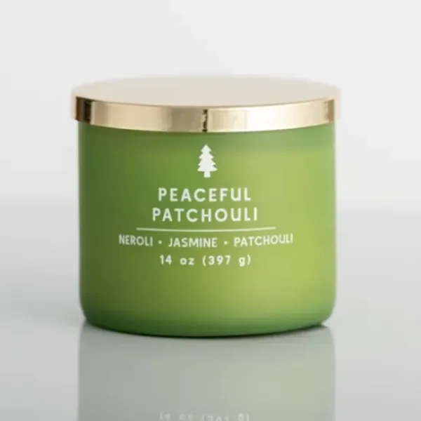 Candles-Kirkland's Home Peaceful Patchouli Triple Wick Jar Candle Green