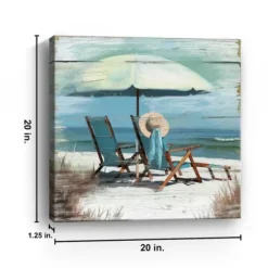 Canvas Art-Kirkland's Home Perfect Spot Canvas Art Print, 20X20 In. Blue