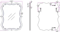 Decorative Mirrors-Kirkland's Home Perfect Symmetry Scalloped Mirror