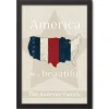 Wall Quotes & Signs-Kirkland's Home Personalized America The Beautiful Canvas Print Tan/Red/Blue