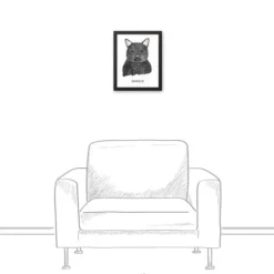 Wall Quotes & Signs-Kirkland's Home Personalized Black Cat Canvas Wall Plaque Black/White