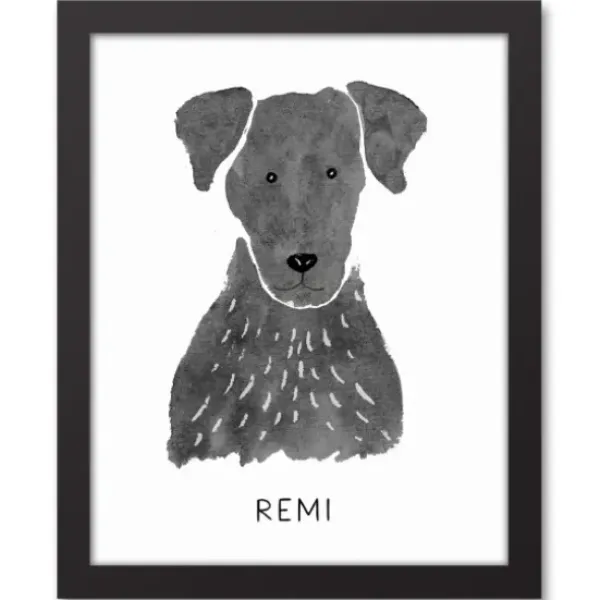 Wall Quotes & Signs-Kirkland's Home Personalized Black Labrador Canvas Wall Plaque Black/White