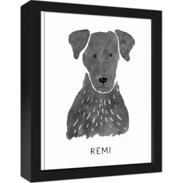 Wall Quotes & Signs-Kirkland's Home Personalized Black Labrador Canvas Wall Plaque Black/White