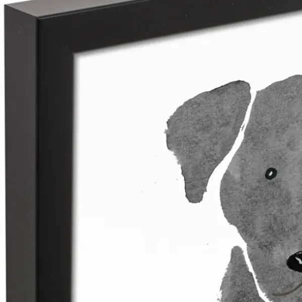 Wall Quotes & Signs-Kirkland's Home Personalized Black Labrador Canvas Wall Plaque Black/White