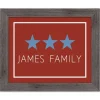 Wall Quotes & Signs-Kirkland's Home Personalized Blue Stars Framed Art Print Red/Blue