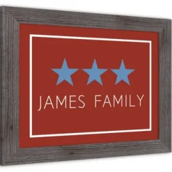 Wall Quotes & Signs-Kirkland's Home Personalized Blue Stars Framed Art Print Red/Blue