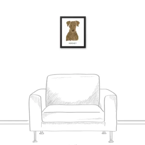 Wall Quotes & Signs-Kirkland's Home Personalized Chocolate Labrador Canvas Wall Plaque Brown/White