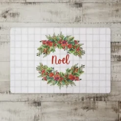 Kitchen & Floor Mats-Kirkland's Home Personalized Christmas Tree Farm Kitchen Mat Gray