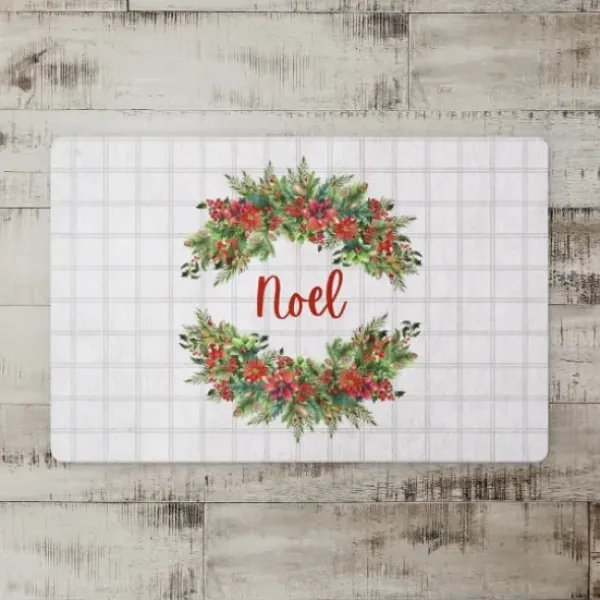 Kitchen & Floor Mats-Kirkland's Home Personalized Christmas Tree Farm Kitchen Mat Gray