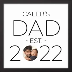 Wall Quotes & Signs-Kirkland's Home Personalized Dad Established Black Canvas Print White