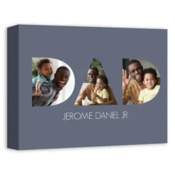 Wall Quotes & Signs-Kirkland's Home Personalized Dad Tri Canvas Art Print Blue