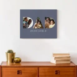 Wall Quotes & Signs-Kirkland's Home Personalized Dad Tri Canvas Art Print Blue