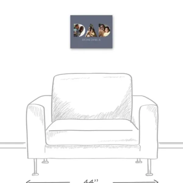 Wall Quotes & Signs-Kirkland's Home Personalized Dad Tri Canvas Art Print Blue
