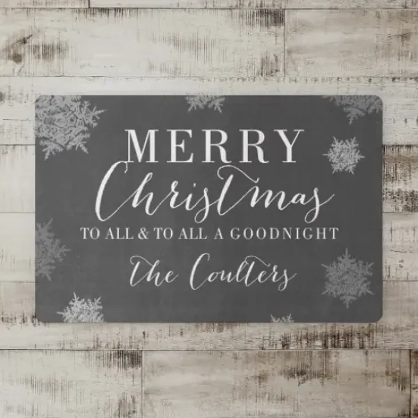 Kitchen & Floor Mats-Kirkland's Home Personalized Gnome For The Holidays Floor Mat Black