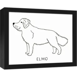 Wall Quotes & Signs-Kirkland's Home Personalized Golden Doodle Framed Wall Plaque Black/White