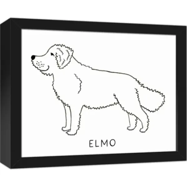 Wall Quotes & Signs-Kirkland's Home Personalized Golden Doodle Framed Wall Plaque Black/White