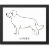 Wall Quotes & Signs-Kirkland's Home Personalized Golden Retriever Framed Wall Plaque Black/White